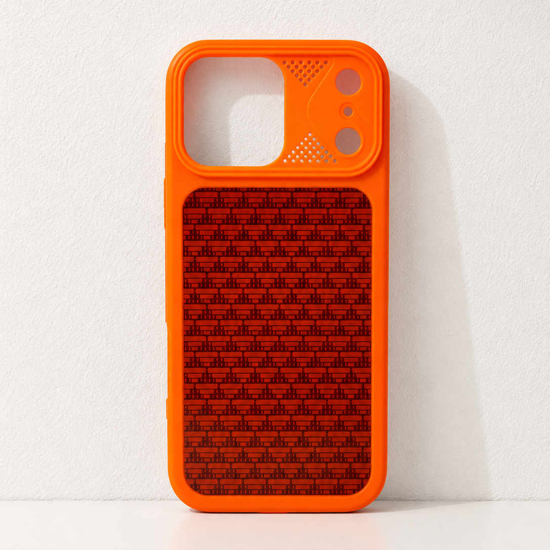 Orange Patterned