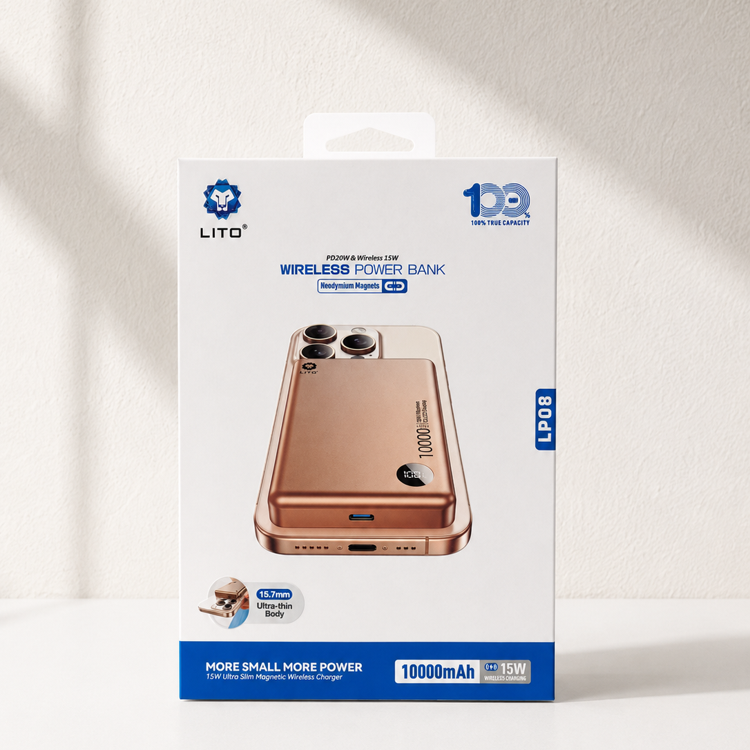 LITO LP08 Wireless Power Bank (10000 mAH)